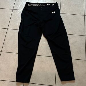 UNDER ARMOUR Mens Black Baseball Pants Sz XL